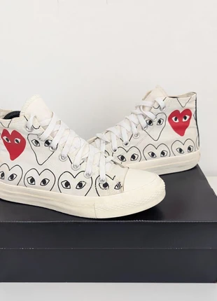 Converse x Comme des Garçon- size 5, brand: Converse x Comme des Garçons, condition: Satisfactory, size: 5, £9.95, £11.15 includes Buyer Protection