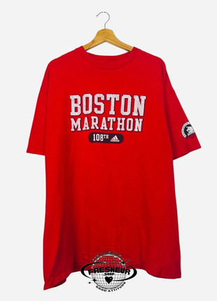 T-shirt vintage de Sport Marathon Boston Adidias Rouge - L (B135), brand: Nike, condizioni: Ottime, taglia: L, €16.92, €18.47 include la Protezione acquisti Pro