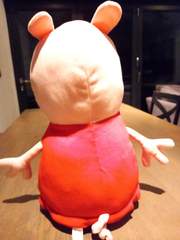 Peppa pig 20in top talking plush red dress