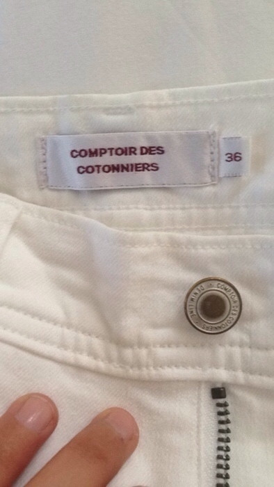 Pantalon blanc comptoir des cotonniers 2