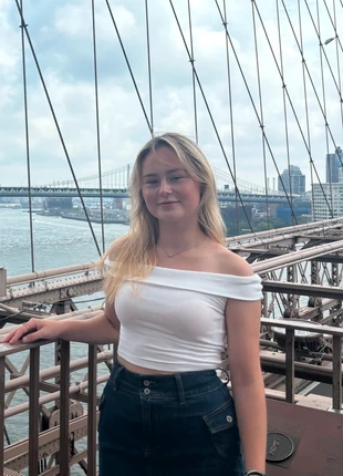 Off the shoulder Bershka top, brand: Bershka, condition: Very good, size: XS / 34 / 6, €5.00, €5.95 includes Buyer Protection