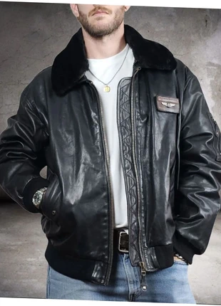 Redskins – Cuir Aviateur Authentique – Vintage 90's 🇫🇷, marque: Redskins, état: Très bon état, taille: XXL, 219,00 €, 230,65 € Protection acheteurs incluse