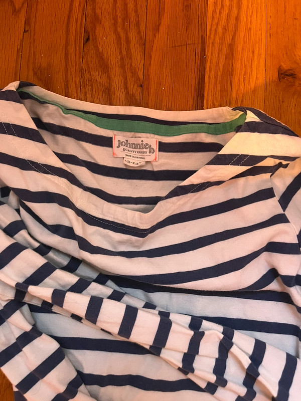 blue stripes long sleeve shirt 2