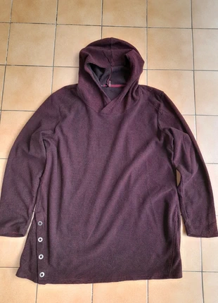 Sweat à capuche long oversize violet type maille taille L femme, brand: North River, condition: Very good, size: L / 40 / 12, €6.99, €8.04 includes Buyer Protection