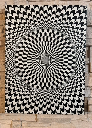 Tableau illusion d’optique hypnotique en toile 30x40cm, brand: Illusion, condition: New without tags, €20.00, €21.70 includes Buyer Protection Pro
