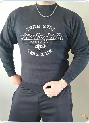Sweat pull crewneck vintage harley davidson brodé noir/blanc taille M, marque: Harley Davidson, état: Très bon état, taille: M, 27,90 €, 30,00 € Protection acheteurs (Pro) incluse