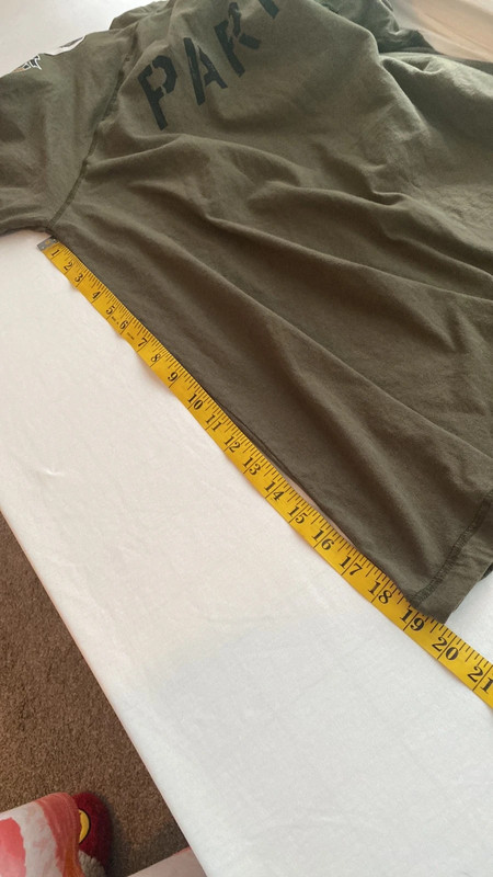 Parish T-shirt 100% cotton military look front patch sleeve designs size 2XL 2