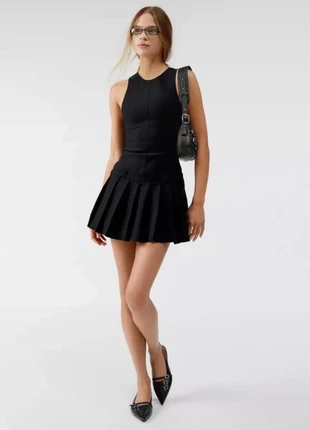 motel rocks black pleated dress, brand: Motel, condition: Very good, size: XS / 6, £15.00, £16.45 includes Buyer Protection