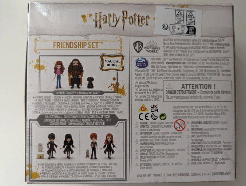 Lot de 3 boîtes de figurines Harry Potter