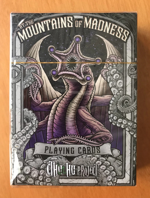 At The Mountains of Madness Purple - Cthulhu Project - Lovecraft Mythos - Playing Cards - Nuovo New 1