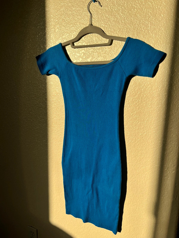 Newcol blue mini dress 1