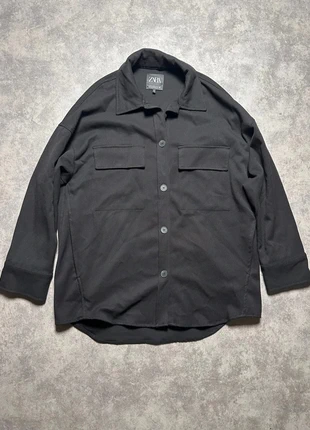 Veste Chemise Noir ZARA - 100% Polyester - Taille XS, brand: Zara, condition: Very good, size: XS / 34 / 6, €5.00, €5.95 includes Buyer Protection