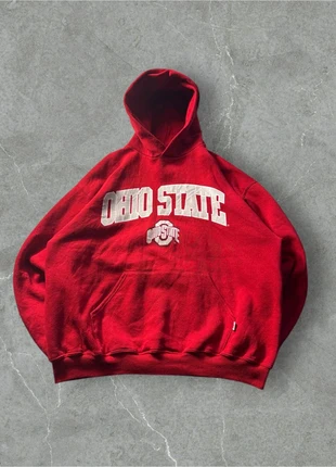 Hoodie / Pull à capuche Russel Athletic USA vintage rouge – Taille L Oversize (Unisexe), marque: Russel Athletic, état: Très bon état, taille: L, 27,00 €, 29,05 € Protection acheteurs (Pro) incluse