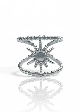 Bague acier inoxydable argentée multirangs soleil taille ajustable, brand: sans marque, condition: Very good, size: Adjustable, €14.00, €15.40 includes Buyer Protection Pro