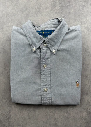 Chemise Ralph Lauren Grise Stretch Oxford Taille XL Logo Couleur, brand: Ralph Lauren, condition: Good, size: XL, €15.00, €16.45 includes Buyer Protection