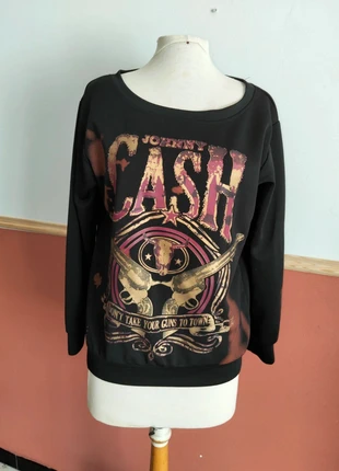 Sweat Johnny Cash Miss Look taille M, brand: Misslook, condition: Very good, size: M / 38 / 10, €3.00, €3.85 includes Buyer Protection