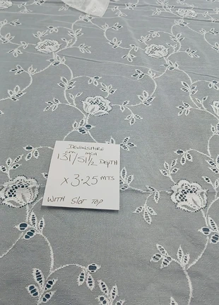 Devonshire white net curtain 51 1/2 inch drop x 3.25mtrs wide, condition: New with tags, size: 300 cm and up, £3.25, £4.11 includes Buyer Protection Pro