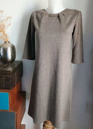 Robe hiver manches 3/4 col drapé hippocampe, marque: Hippocampe, état: Très bon état, taille: S / 36 / 8, 15,00 €, 16,45 € Protection acheteurs (Pro) incluse