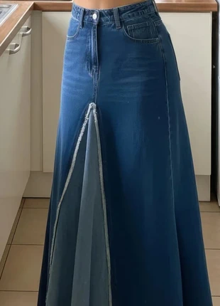 Jupe longue en jean boutonnée style vintage bohème – Taille M, marca: Evernova Denim, estado: Muy bueno, tamaño: M / 38 / 10, 38,90 €, 41,55 € Protección al comprador Pro incluida