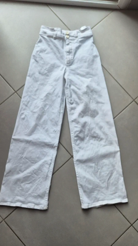 Pantalon blanc cache cache 34