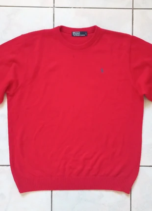 Maglione Polo Ralph Lauren rosso, merk: Ralph Lauren, staat: Nieuw zonder prijskaartje, maat: L, € 50,00, € 53,20 inclusief Kopersbescherming