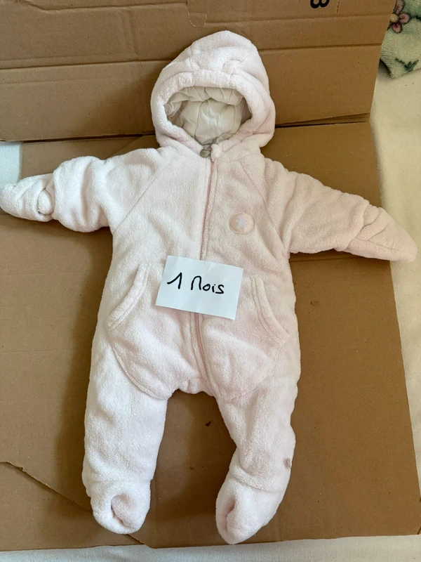 Combinaison chaude bébé 1 mois