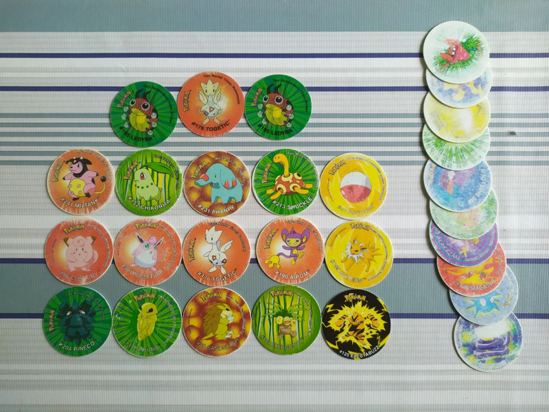 Tazos Pokemon  Pokemon, Colecionáveis, Brinquedos