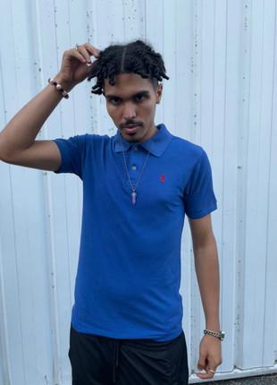 Polo Ralph Lauren bleu logo rouge sport confort stretch casual vintage unisexe élégant, marque: Ralph Lauren, état: Très bon état, taille: M, 29,90 €, 32,10 € Protection acheteurs (Pro) incluse