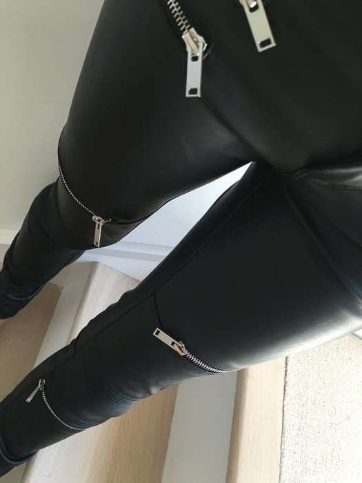 Pantalon cuir Zara 4