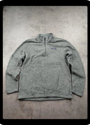 Sweat/ Pull polaire molletonné 1/4 zip Patagonia gris M Femme, brand: Patagonia, condizioni: Ottime, taglia: M / IT 42 / EU 38, €45.00, €47.95 include la Protezione acquisti Pro