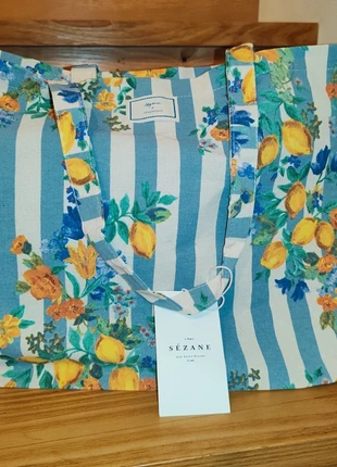 Totebag Sézane x Momoni, brand: Sézane, condition: New with tags, €15.00, €16.45 includes Buyer Protection