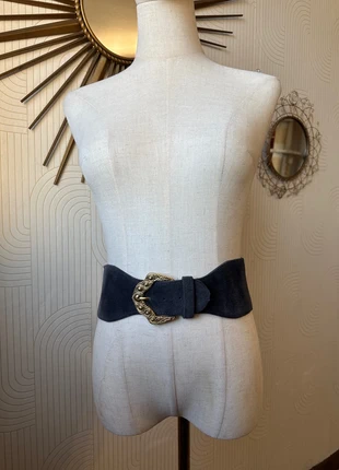 ceinture élastique grise à boucle doré avec daim gris vintage réglable ajustable numérotée 142 8513, estado: Muy bueno, tamaño: Ajustable, 11,00 €, 12,25 € Protección al comprador incluida