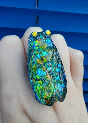 Anillo insecto holográfico, marque: LUZ, état: Neuf sans étiquette, taille: Ajustable, 6,00 €, 7,00 € Protection acheteurs incluse