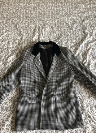 Veste blazer vintage pied de poule col velour , marca: Vintage, estado: Muy bueno, tamaño: S / 36 / 8, 140,00 €, 147,70 € Protección al comprador incluida