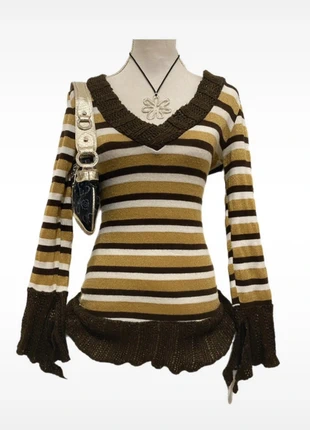 Y2K coquette long jumper vintage Lolita striped, marque: Vintage, état: Très bon état, taille: S / 36 / 8, 40,00 €, 42,70 € Protection acheteurs incluse
