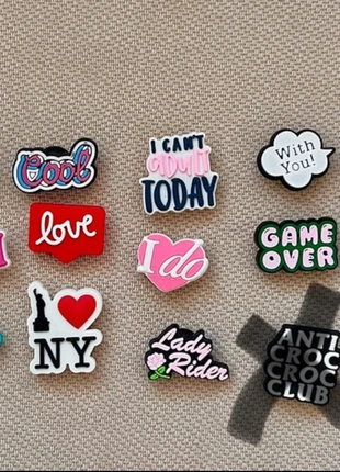 Pins messages crocs, brand: Crocs, condition: New without tags, €3.00, €3.85 includes Buyer Protection