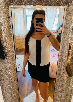 Robe bi couleur Noir et blanche Etam, merk: Etam, staat: Goed, maat: S / 36 / 8, € 4,00, € 4,90 inclusief Kopersbescherming