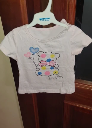 Camiseta manga corta, estado: Muito bom, tamanho: 9-12 meses / 74 cm, €1.00, €1.75 inclui Proteção do Comprador