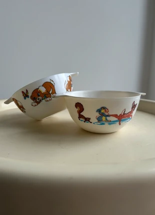 Lot de 2 bols vintage pour enfant – Coraline & Ornamine Rumilly (années 70/80), estado: Bom, €6.00, €7.00 inclui Proteção do Comprador Pro