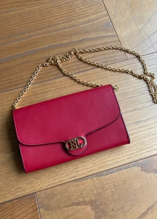 Pochette Ralph Lauren in Pelle Rossa - Medium Adair Crossbody, marca: Ralph Lauren, estado: Novo sem etiquetas, €91.00, €96.25 inclui Proteção do Comprador