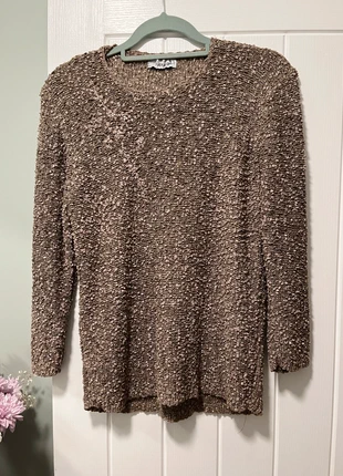 Alexara Textured Metallic Knit Jumper – Approx Size M, brand: Alexara, condition: Good, size: M / 10, £2.00, £2.80 includes Buyer Protection