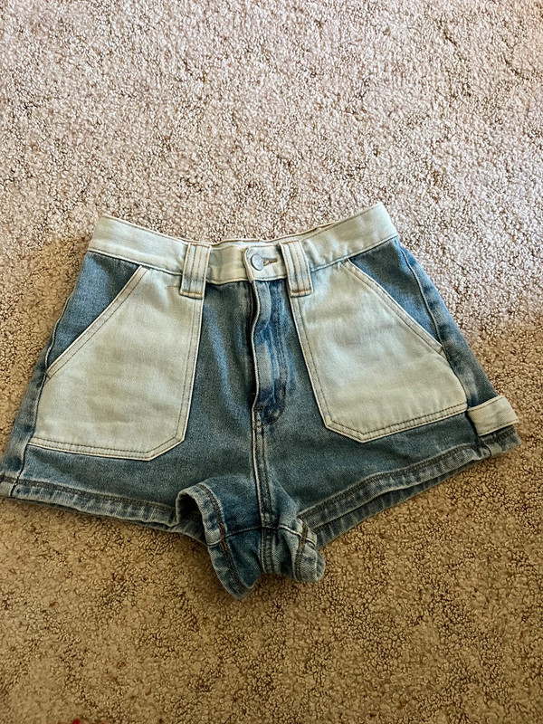 Pacsun colorblock Jean shorts 1