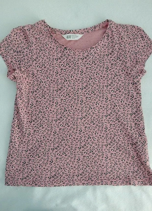 Camiseta rosa animal print - H&M, marque: H&M, état: Très bon état, taille: 10 ans / 140 cm, 5,00 €, 5,95 € Protection acheteurs incluse