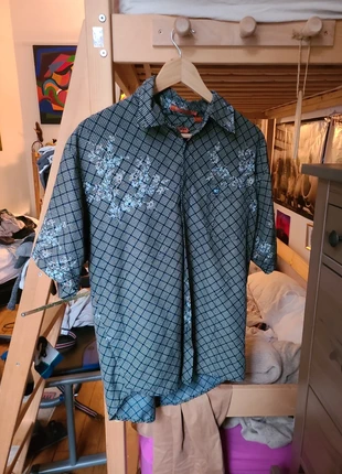 Chemise à carreaux et floré, brand: Point Zero, condition: Very good, size: M, €10.00, €11.20 includes Buyer Protection