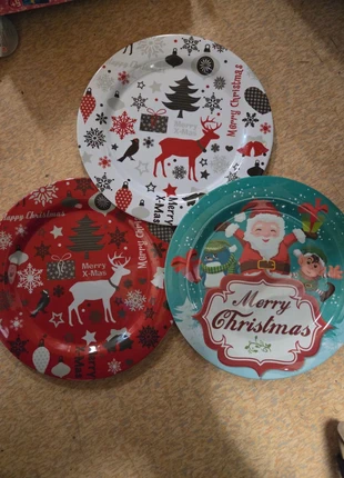 Drie plastic kerstborden, condizioni: Ottime, taglia: Taglia unica, €3.00, €3.85 include la Protezione acquisti