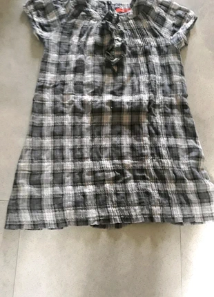 Tunique manches courtes à carreaux, marque: Akaou, état: Très bon état, taille: 8 ans / 128 cm, 6,00 €, 7,00 € Protection acheteurs incluse