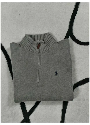 Pull 1/4 zip half zip camionneur Ralph Lauren brodé Taille S gris Homme Men PULL284, brand: Ralph Lauren, condition: Very good, size: S, €59.99, €63.69 includes Buyer Protection Pro