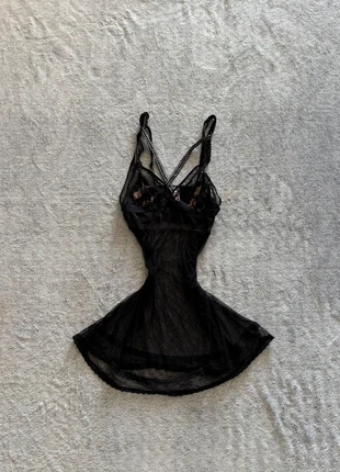 vestido minidress lencero transparente vintage unique rare lace encaje, marque: Rare, état: Très bon état, taille: M / 38 / 10, 3,00 €, 3,85 € Protection acheteurs incluse