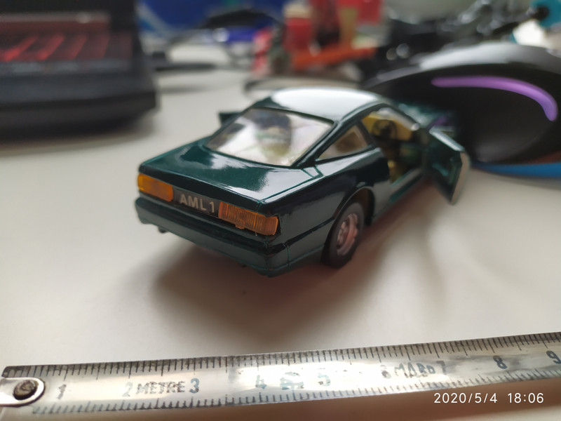 ASTON MARTIN VIRAGE, SHELL MINIATURE 1/40 VOITURE AUTOMOBILE SPORT