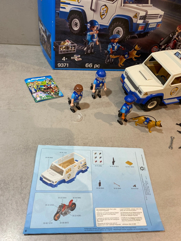 Fourgon blindé Playmobil avec convoyeurs de fonds 9371 - Police Playmobil